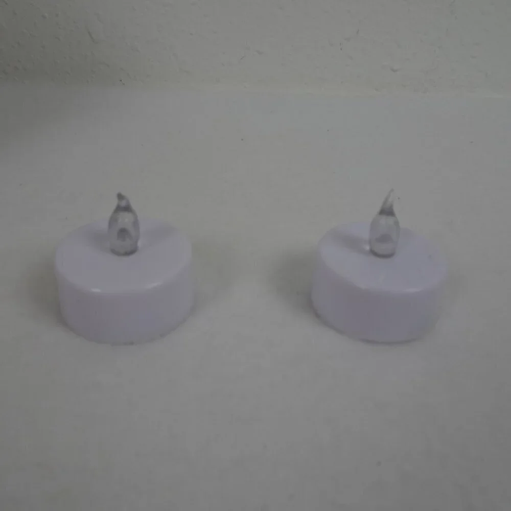 80 Pack Flameless Candles Tea Lights Flickering White Base